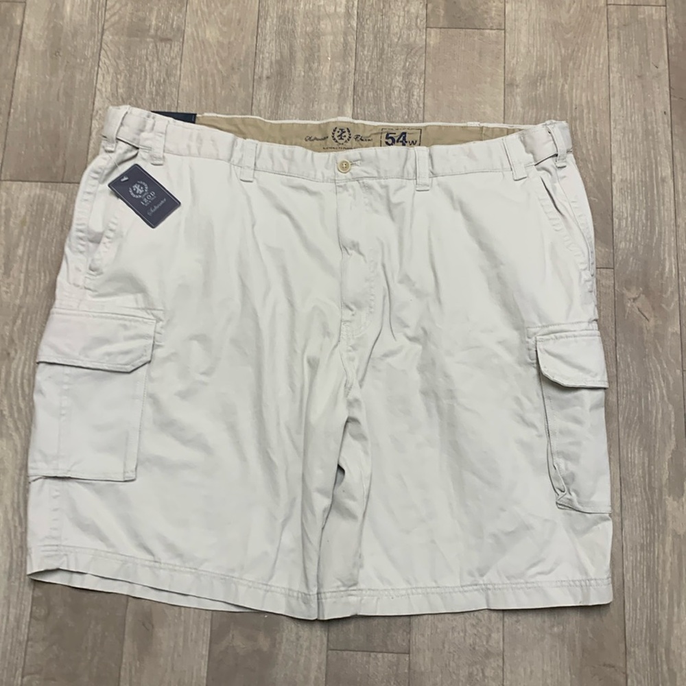 Mens NWT IZOD Saltwater Cargo Chino‎ Shorts